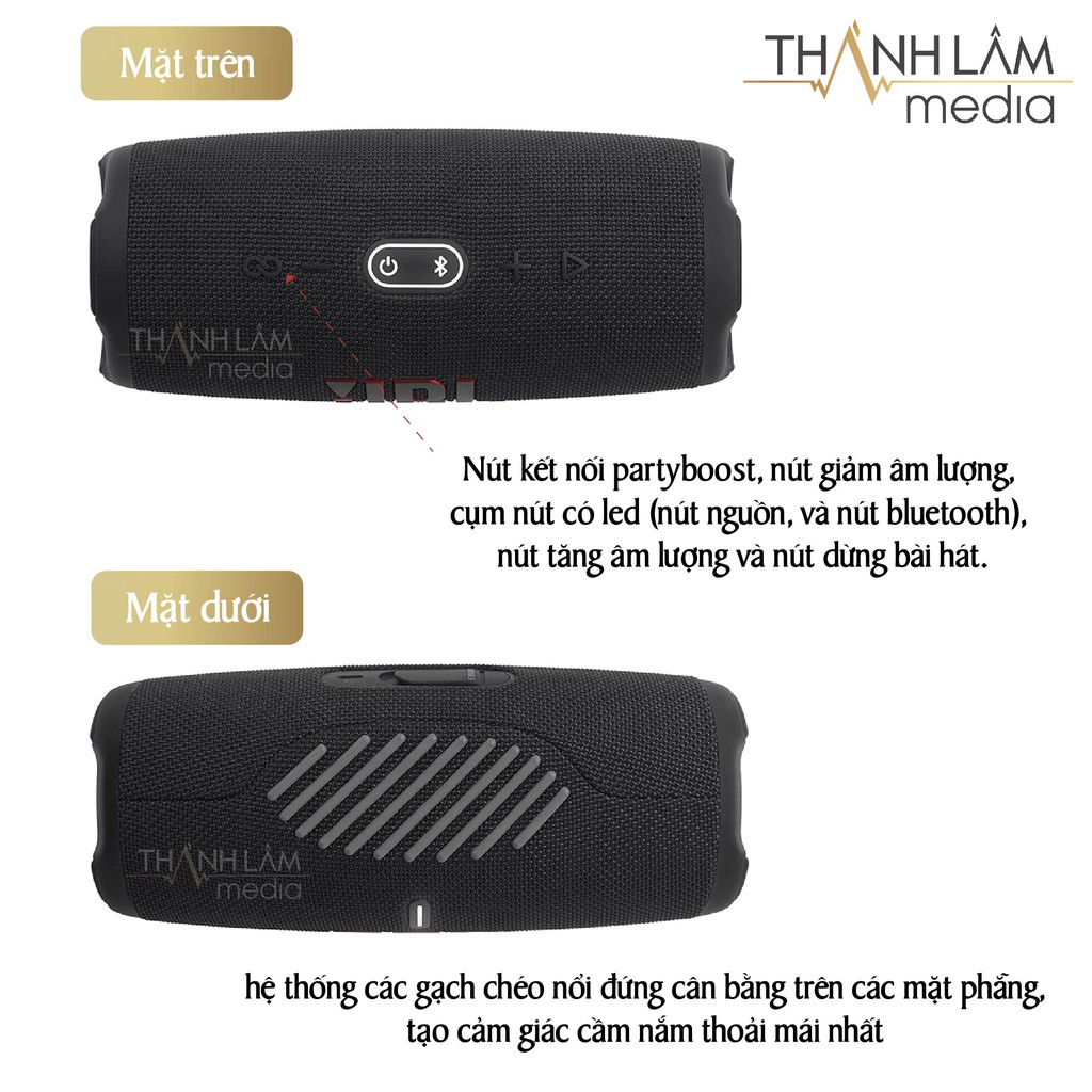 Loa bluetooth JBL CHARGE 5 mẫu MỚI NHẤT 2021 pin tới 20 giờ cực khủng - chính hãng bao test 7 ngày, bảo hành 12 tháng