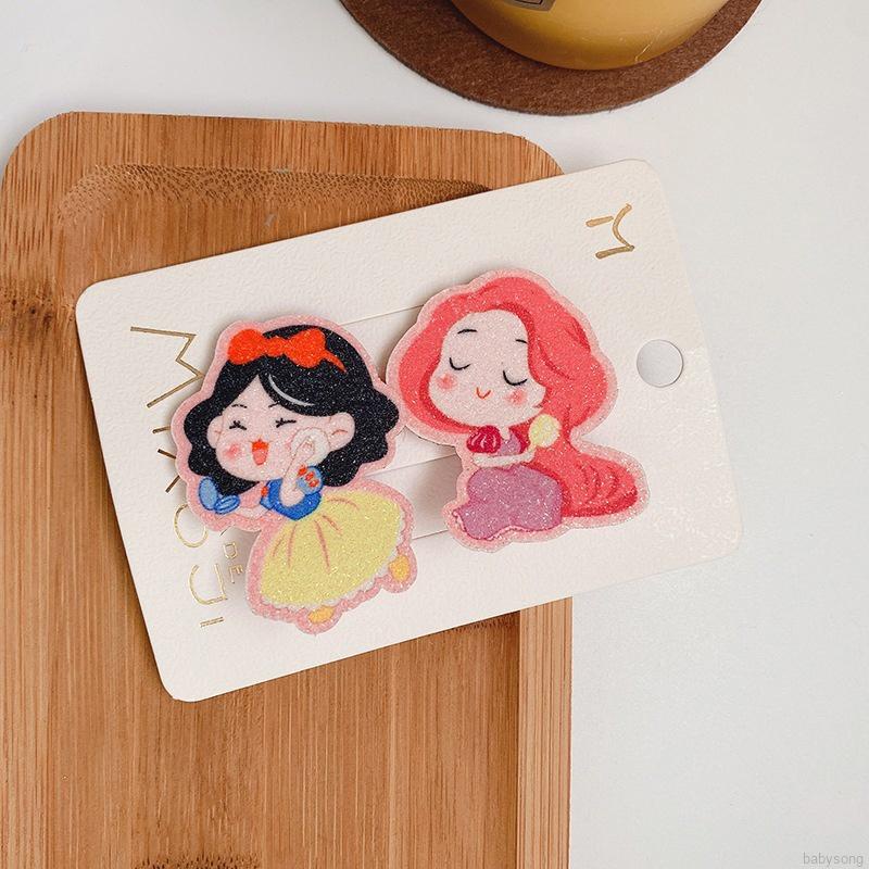 Set 2 kẹp tóc hình ngựa một sừng thời trang cho bé gái