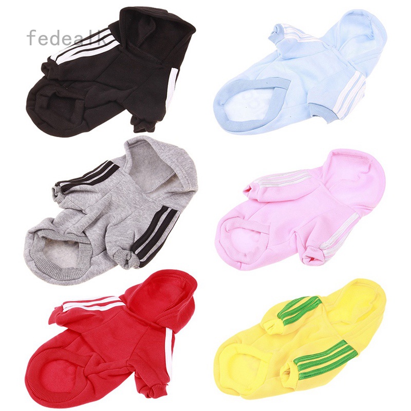 Fedealk Áo Liền Quần Có Mũ Trùm Đầu Mùa Thu Đông Cỡ Nhỏ 4 Màu Cho Chó Cưng S - 6XL