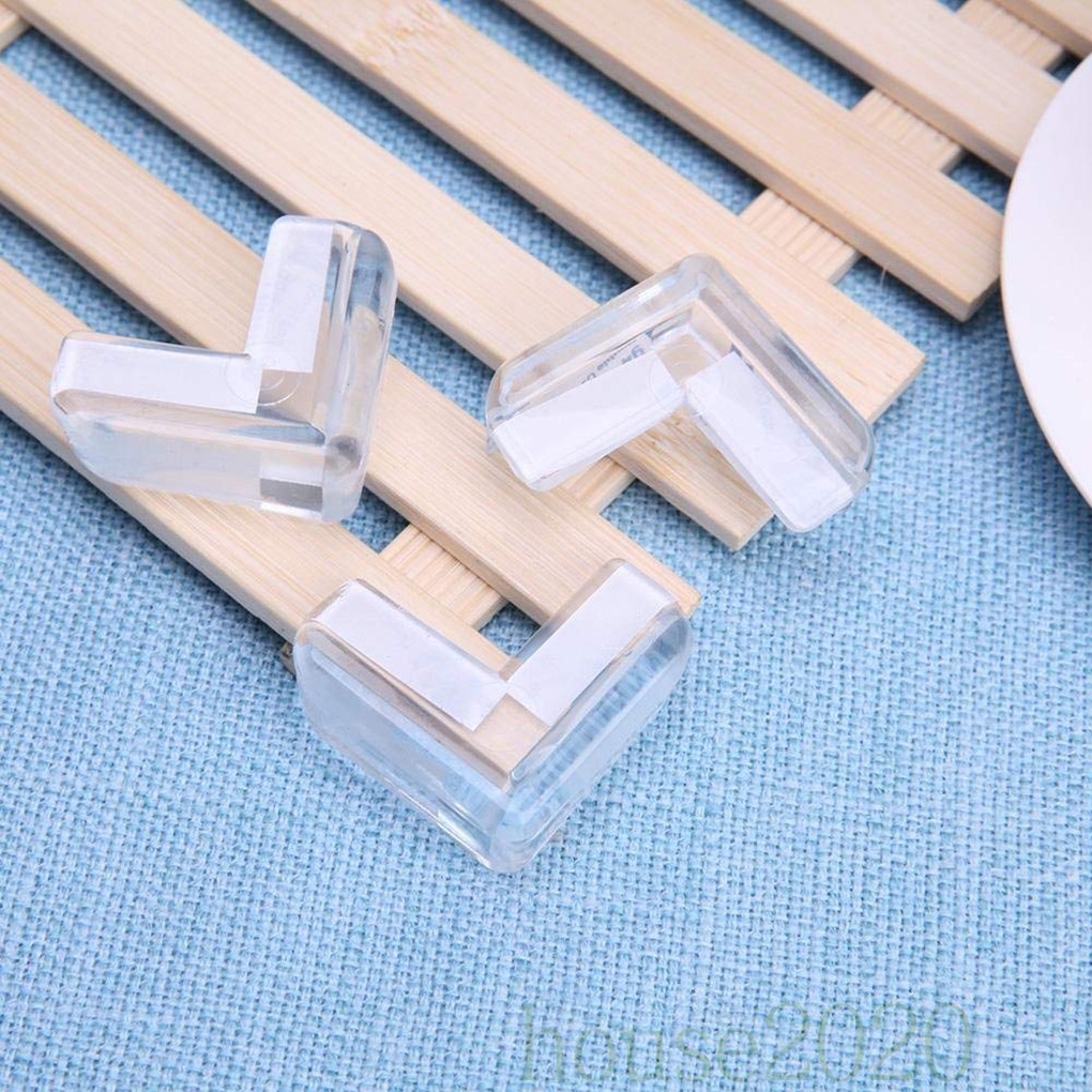 Set 4 Miếng Bọc Cạnh Bàn Bằng Pvc Trong Suốt Chống Va Chạm Bảo Vệ An Toàn Cho Bé 2020