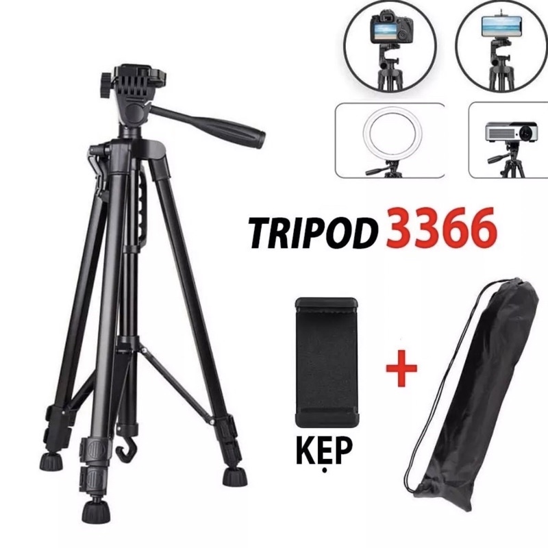 Tripod chân máy chụp hình, máy ảnh 3366 (Loại 1)