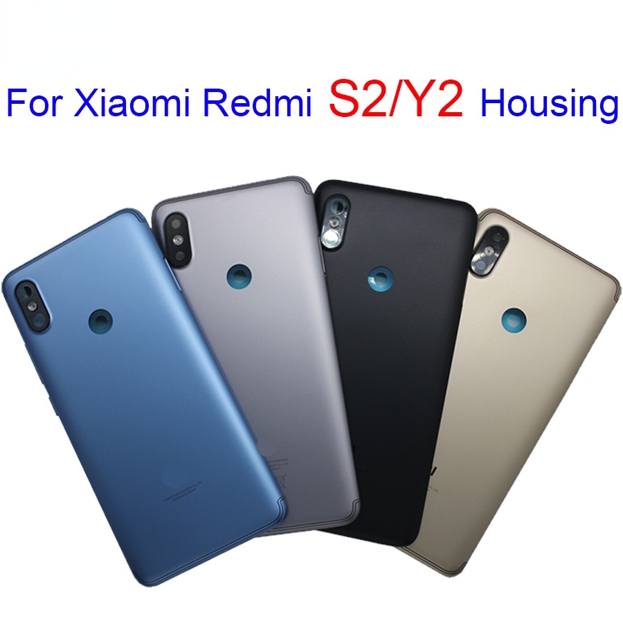 Ốp Điện Thoại Bảo Vệ Pin + Nút Bấm Camera + Đèn Flash Thay Thế Chuyên Dụng Cho Xiaomi Redmi S2 Y2