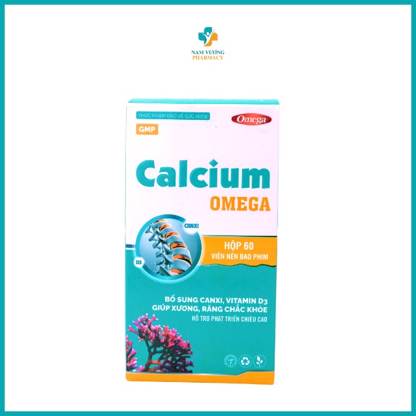 Calcium Omega - Bổ sung canxii, Vitamin D3, Giúp xương chắc khoẻ, Hỗ trợ phát triển chiều cao - 1 Hộp  60 viên