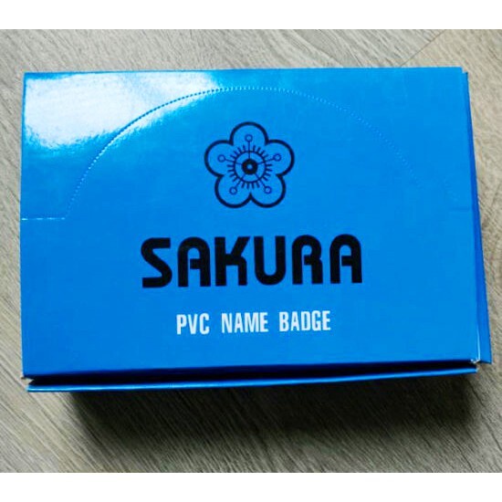 Thẻ cài ngực Sakura, thẻ cài ngực đại biểu (kích thước 5,5cmx9cm) - 10 chiếc