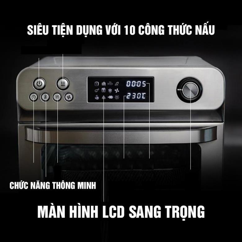 Nồi Chiên Không Dầu MKMAOKE 24 Lít - Lò Vi Sóng MKMAOKE 24 Lít - 2 IN 1 - Hàng Chính Hãng - BH 12 tháng