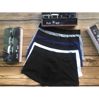 Hộp 04 chiếc quần lót nam Playboy boxer