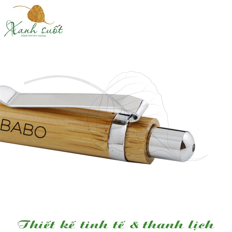 Bút Bi Tre - Bút Bi Thay Ruột (Bamboo Ball Point Pen)