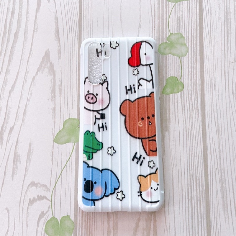 Ốp dẻo vali hình nổi Oppo A91/Reno 3/F15