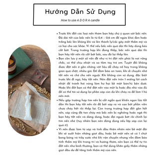 Nến thơm Decor ADORA