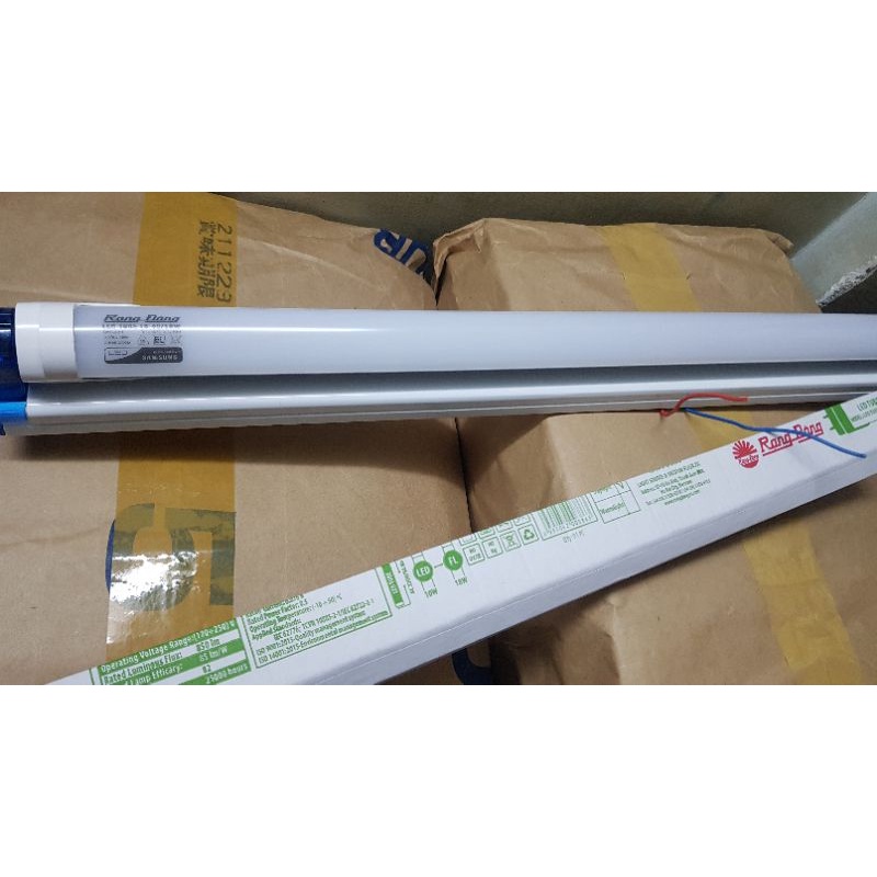 Combo Máng đèn nhôm  và Bóng tuýt nhựa Led Rạng Đông 60cm cao cấp