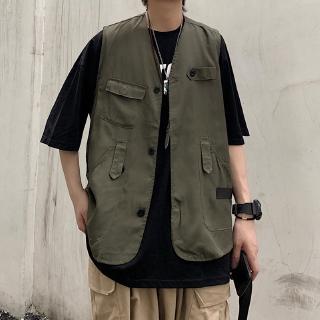 Áo Khoác Sát Nách Phối Nhiều Túi Thời Trang Mùa Hè Cho Nam