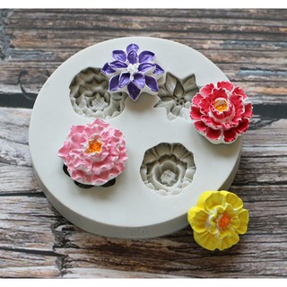 [Có sẵn] KHUÔN SILICON HOA/LÁ LÀM NẾN