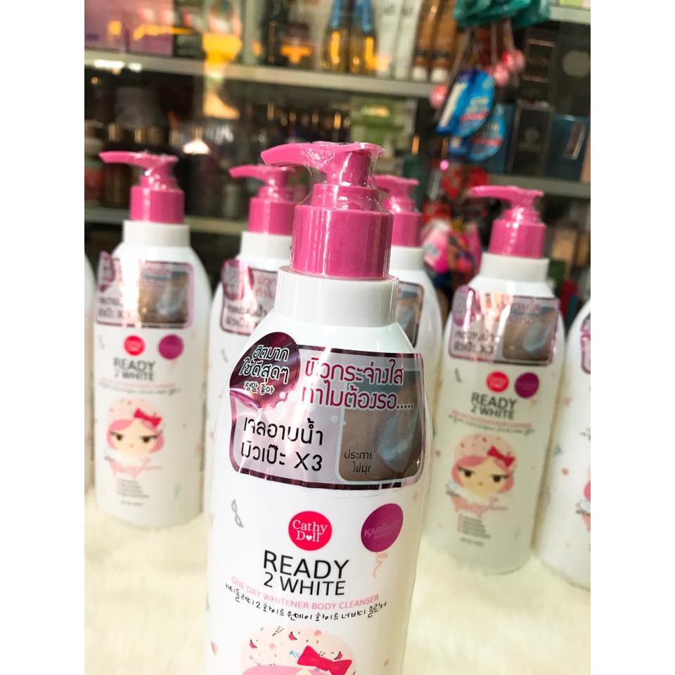 (450ml) Sữa tắm Cathy Doll Ready 2 White Body One Day Whitener Cleanser | BigBuy360 - bigbuy360.vn