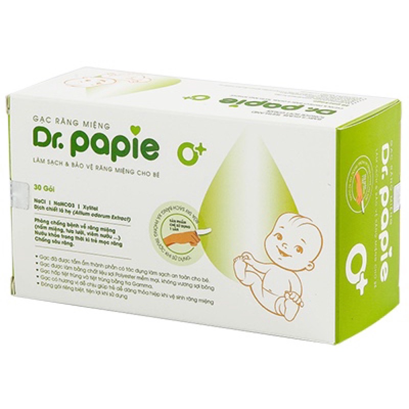 Gạc Răng miệng Dr Papie (30 gạc / hộp)