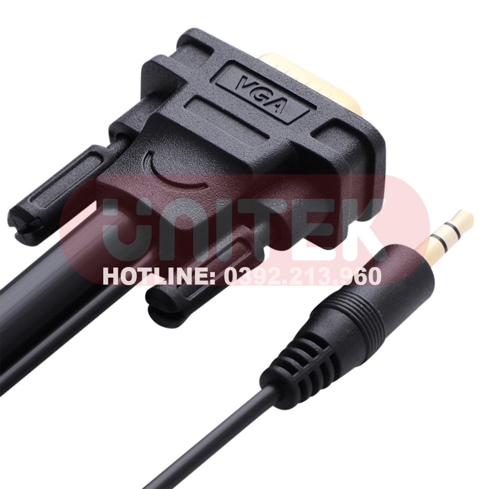 Dây Cáp VGA Hỗ Trợ Audio Dài 3m Ugreen 11627