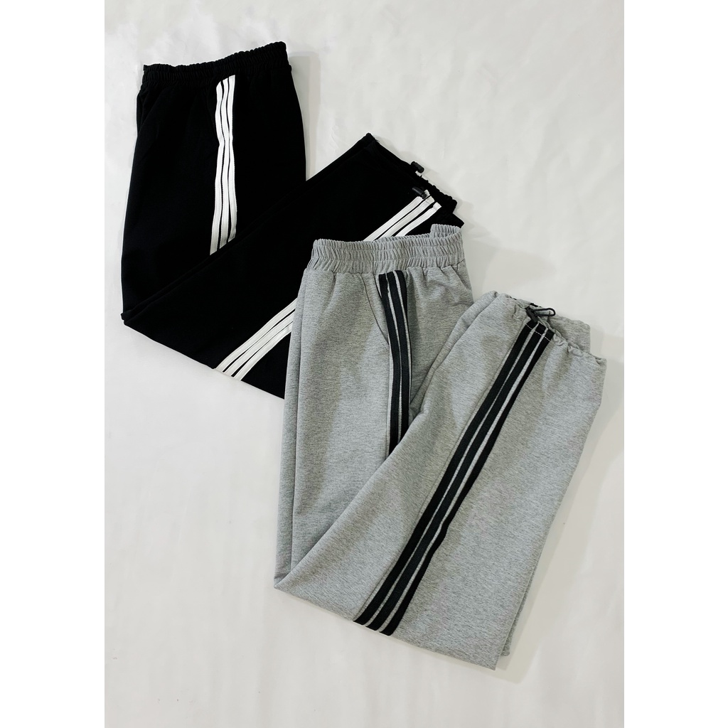 [Mã FAMARAL1 giảm 10K đơn 50K] Quần jogger 3 sọc dáng thể thao bo chun năng động