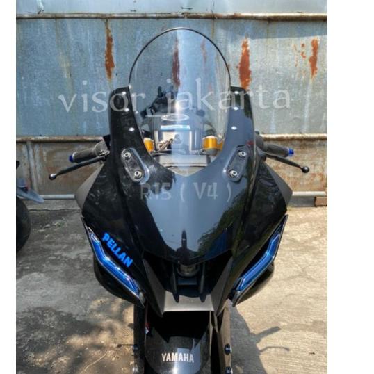 Kính Chắn Gió r15 Loại V3 & V4 full Jenong TebaL 3MM + Cao Su List.Visor r15