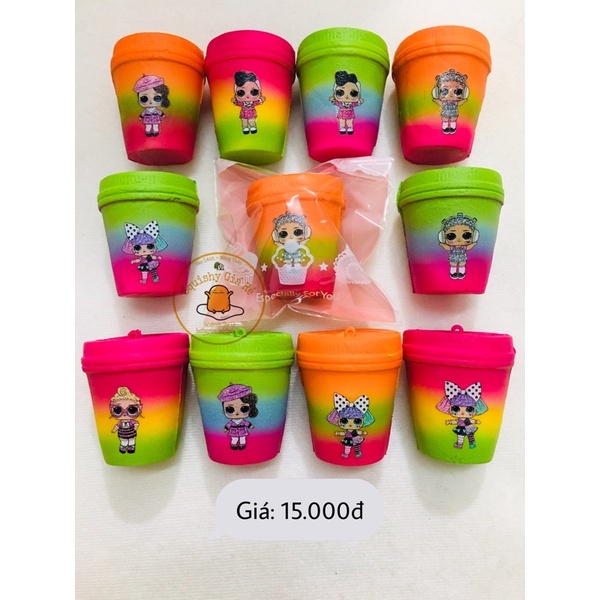 Đồ chơi Squishy hình cốc coffee nhỏ chậm tăng giá rẻ dễ thương