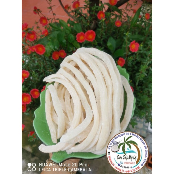 Mứt Dừa Sáp đường cát  200k túi 500g