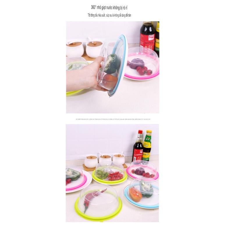 Nắp Đậy Thức Ăn Viền Silicon Hút Chân Không Bảo Đảm Vệ Sinh