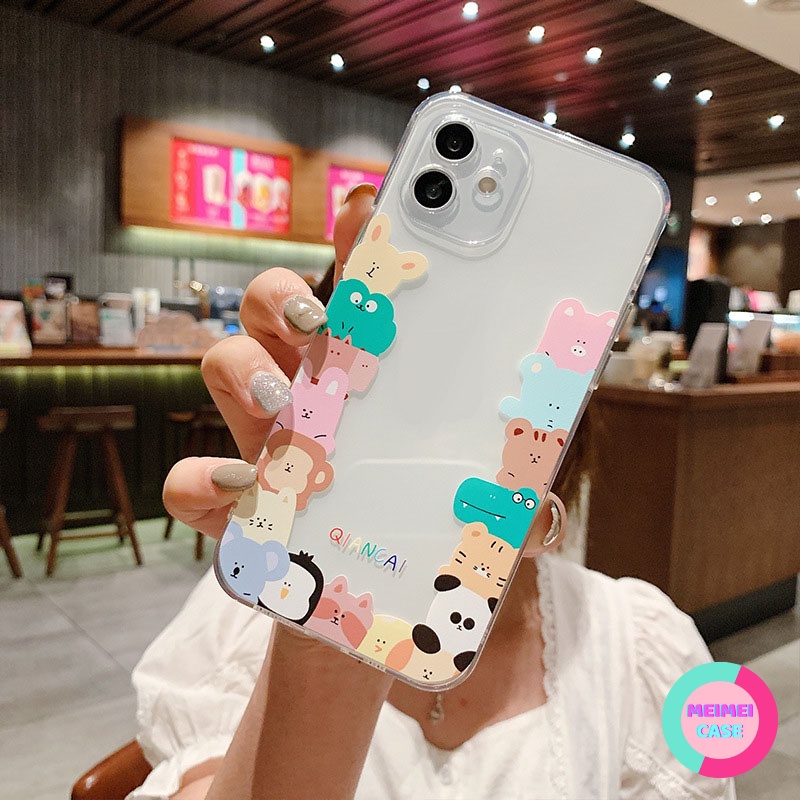 Ốp lưng iPhone trong Animals cute 6/6plus/6s/6s plus/7plus/8plus/x/xs/xs max/11/11promax/12/12pro/12promax