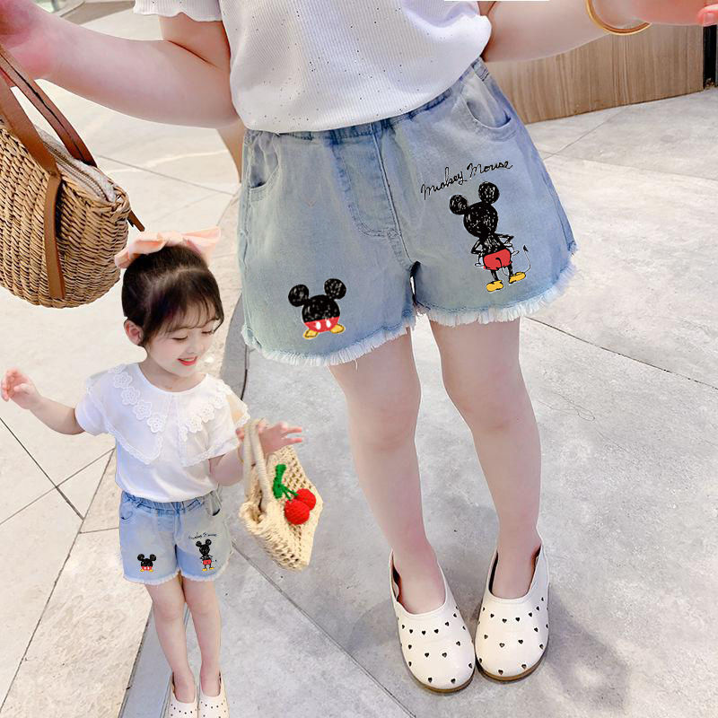 Quần Short Denim Thời Trang Hàn Quốc Cho Bé Gái