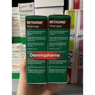 Betadin xúc miệng xịt