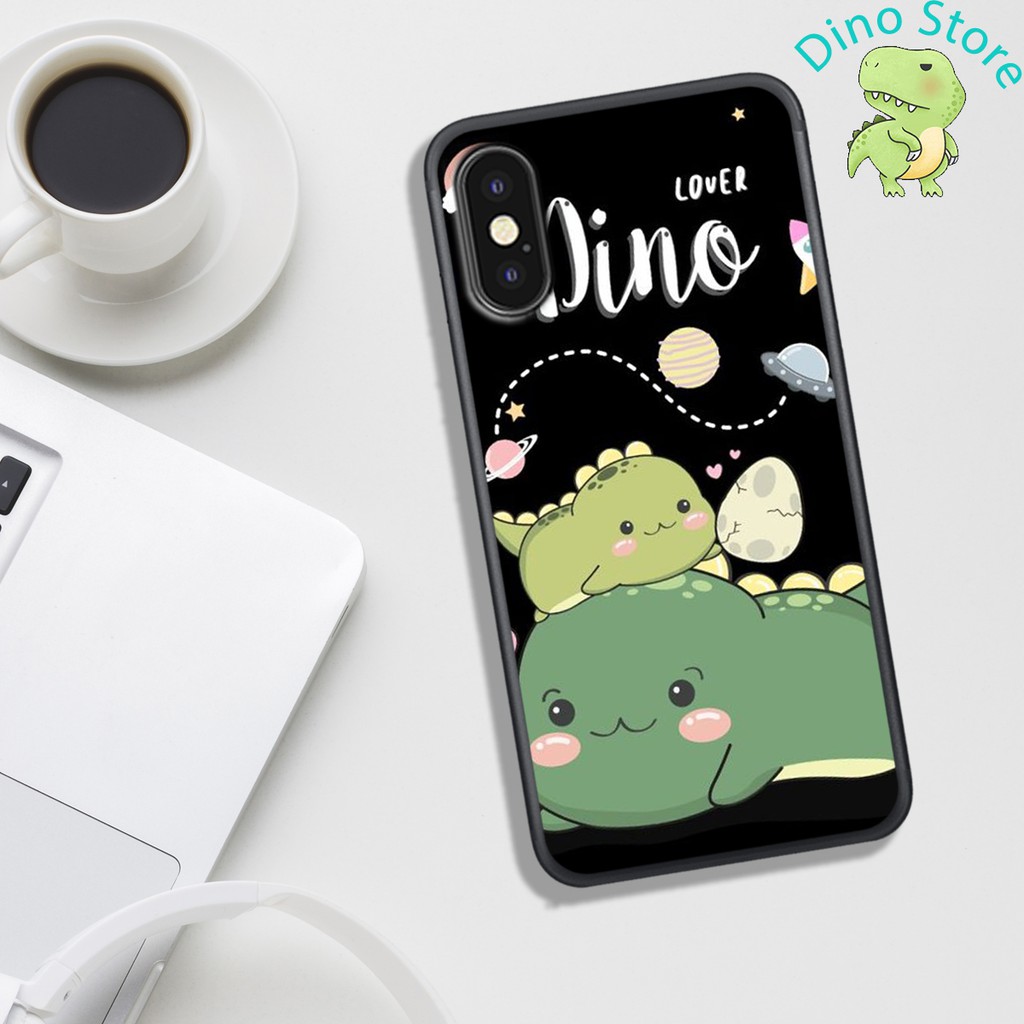 ỐP LƯNG IP X/XSMAX/XR ,  IN HÌNH KHỦNG LONG NGỘ NGHĨNH VÀ CUTE
