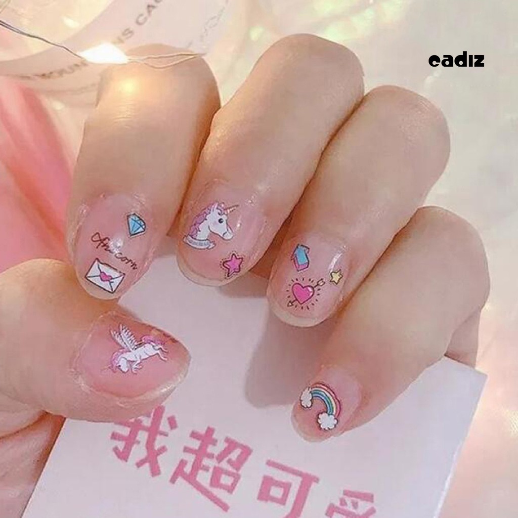[Hàng mới về] Tấm Nhãn Dán Tự Dính Họa Tiết Động Vật 3d Trang Trí Móng Cho Nữ