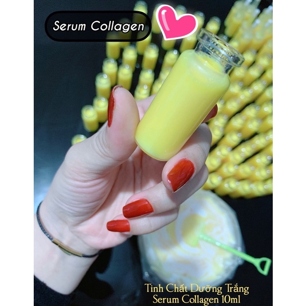Chai Tinh Chất Serum Collagen 10ml Trắng Da Giảm Thâm Đốm Nâu Cho Body