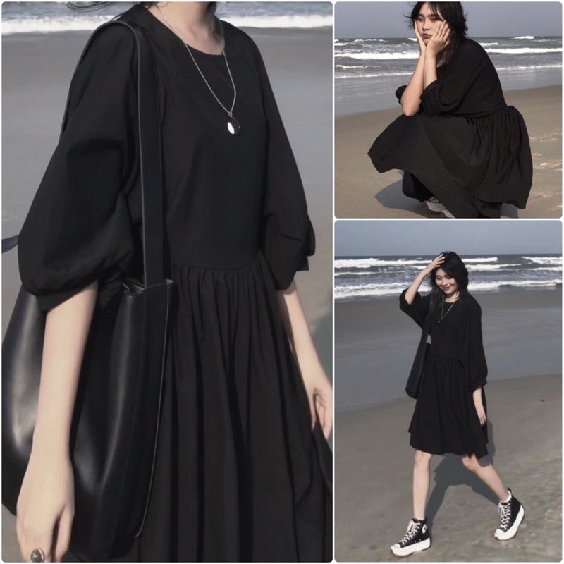 VÁY BABYDOLL TRƠN TAY CHUÔNG SIÊU CUTE