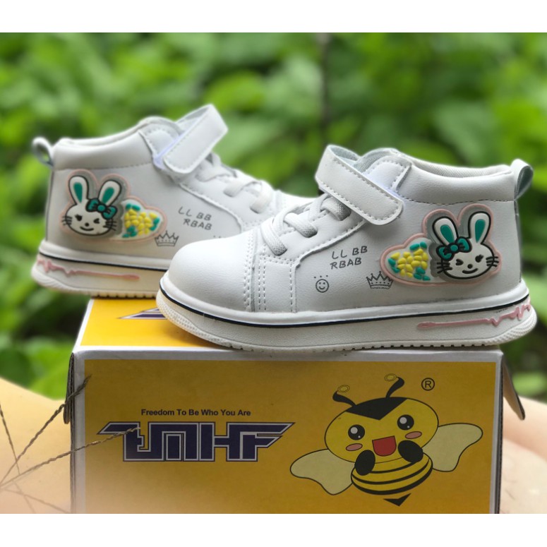 (Siêu sale) Giày thể thao cho bé - Bốt thể thao thỏ cho bé gái hàng Quảng châu cao cấp có đính thỏ dễ thương mã mới 1396