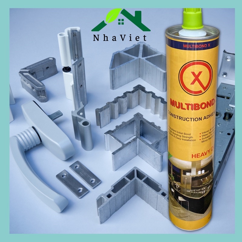 Keo dán xây dựng đa năng MultiBond X siêu dính, chuyên dán tấm alu, panel, gỗ, sắt, thép, inox, gỗ, gạch, đá granite