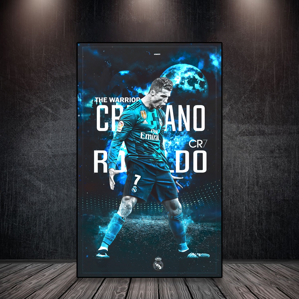 Tranh Ronaldo, Tranh bóng đá treo tường, CR7, Ramos, Dybala, Real Madrid, Juventus | MOD