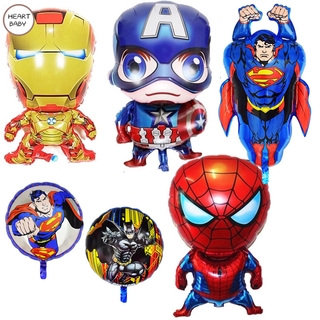 Bong bóng hình Avenger Iron Man / Captain America / Spiderman dùng cho trang trí tiệc dễ thương