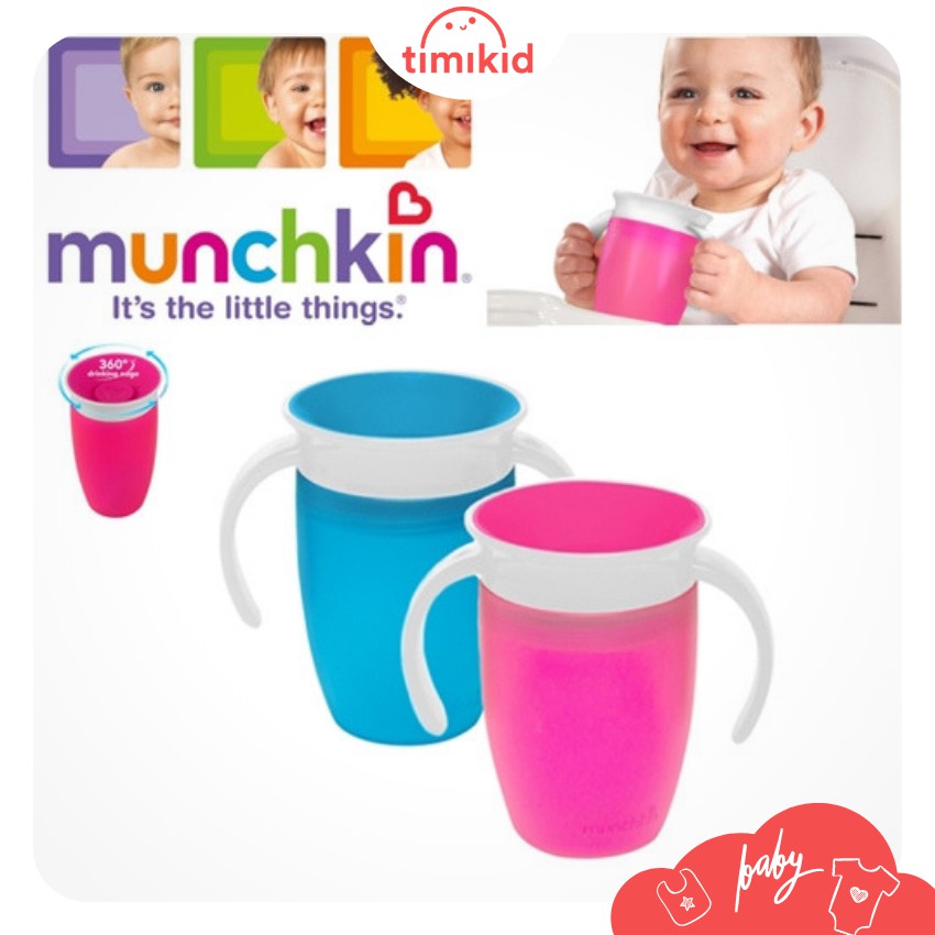 Cốc uống nước thần thánh MUNCHKIN MIRACLE 360° TRANINER CUP - TIMIKID