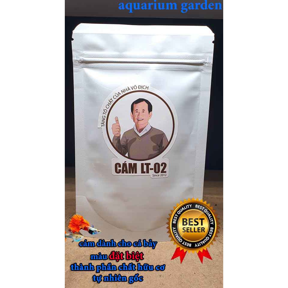 [Đại lý Uỷ Quyền-𝑭𝑹𝑬𝑬𝑺𝑯𝑰𝑷]✅Cám LT02✅,Thức ăn cho cá bảy màu đặt biệt gói 100g