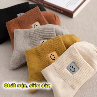 Tất vớ cổ cao cotton hàn quốc, Sét bít tất vớ cao cổ cao cấp cute - T