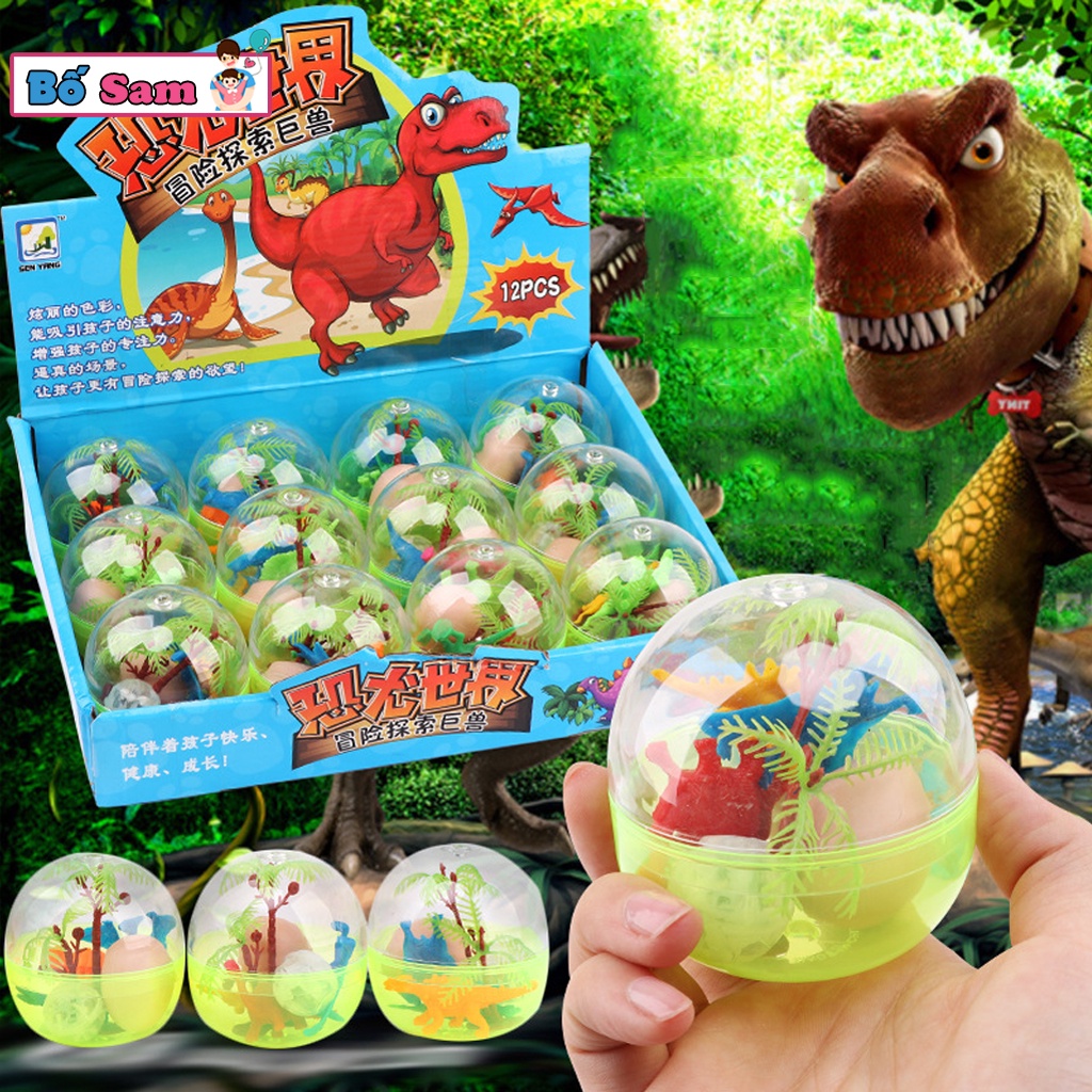 Trứng khủng long đồ chơi có đèn mô hình thông minh cho bé Shop Bố Sam