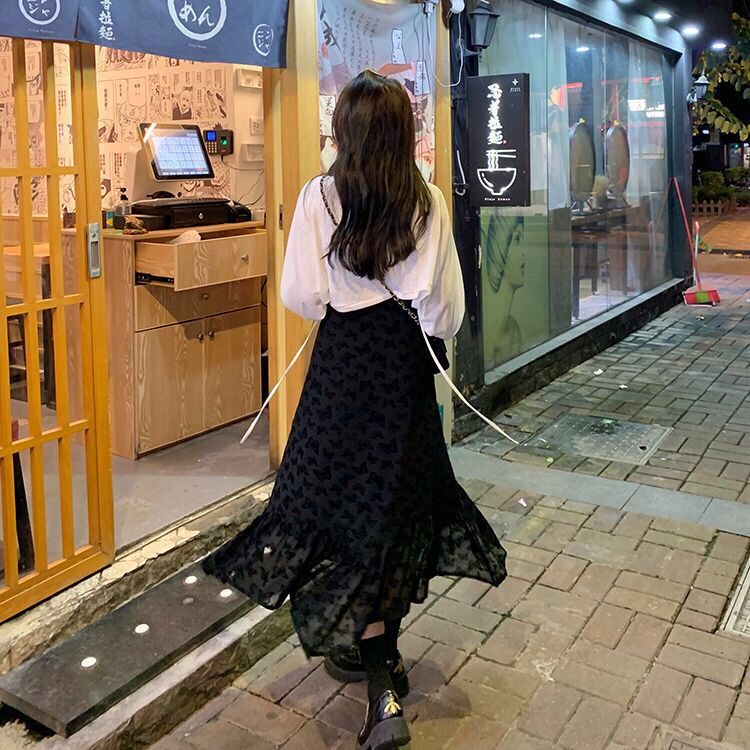 Set Áo Sơ Mi Và Đầm Yếm Phong Cách Pháp Thời Trang Mới Cho Nữ