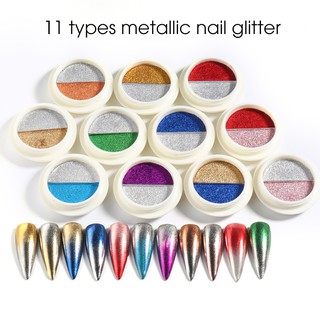 Bột nhũ tráng gương nail 2 màu siêu sáng