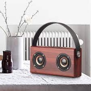 Loa bluetooth D10 không dây vỏ gỗ, Thiết kế quai xách đẹp mắt, tiện lợi, hàng nhập khẩu chất lượng cao