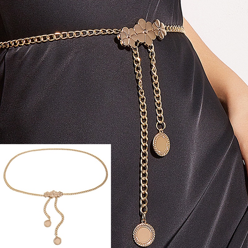 Thắt Lưng Bản Nhỏ Mỏng Đính Nơ Và Ngọc Trai Thời Trang Cho Nữ