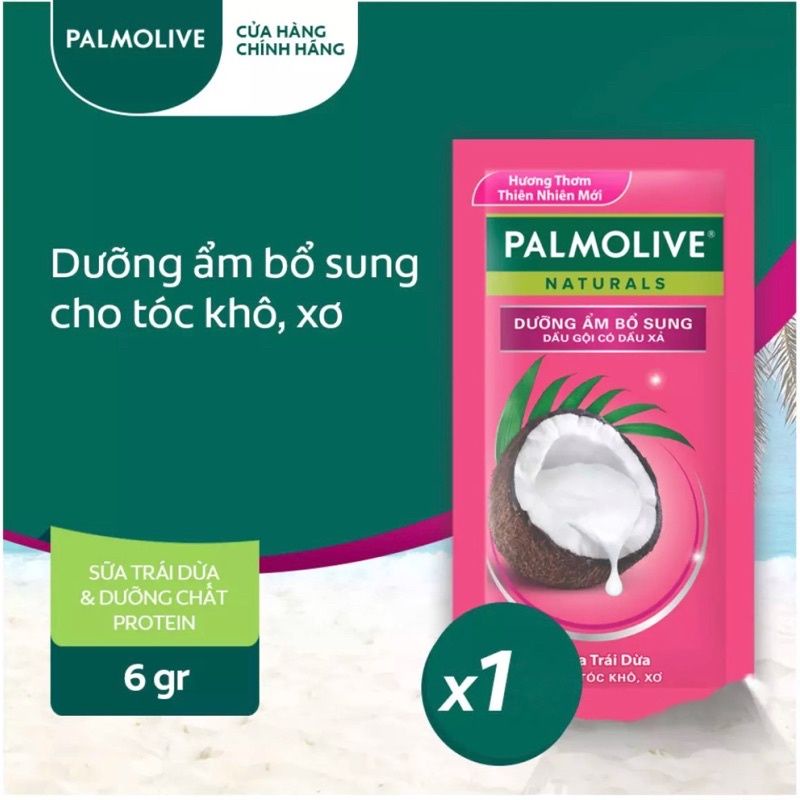 Dầu gội xả palmolive hồng dây 12 gói 6gr
