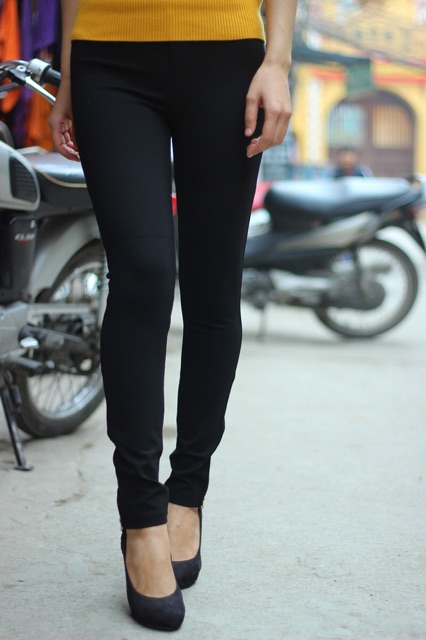 Quần legging chất liệu kaki mịn