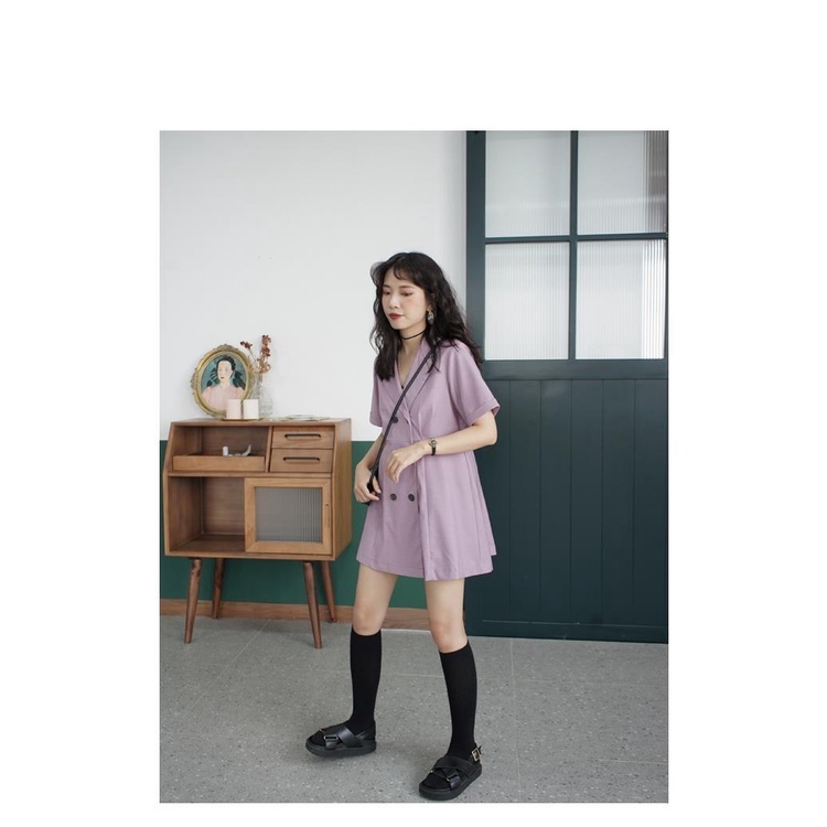 Đầm ôm Cổ Chữ V Thời Trang Xuân Hè 2021