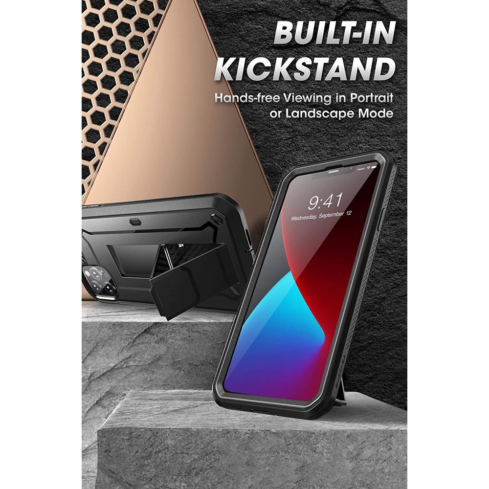 Ốp lưng SUPCASE Unicorn Beetle Pro Series cho iPhone 12 Pro Max 2020 Phát hành 6,7 Inch Tích hợp bảo vệ màn hình Vỏ bọc toàn thân chắc chắn