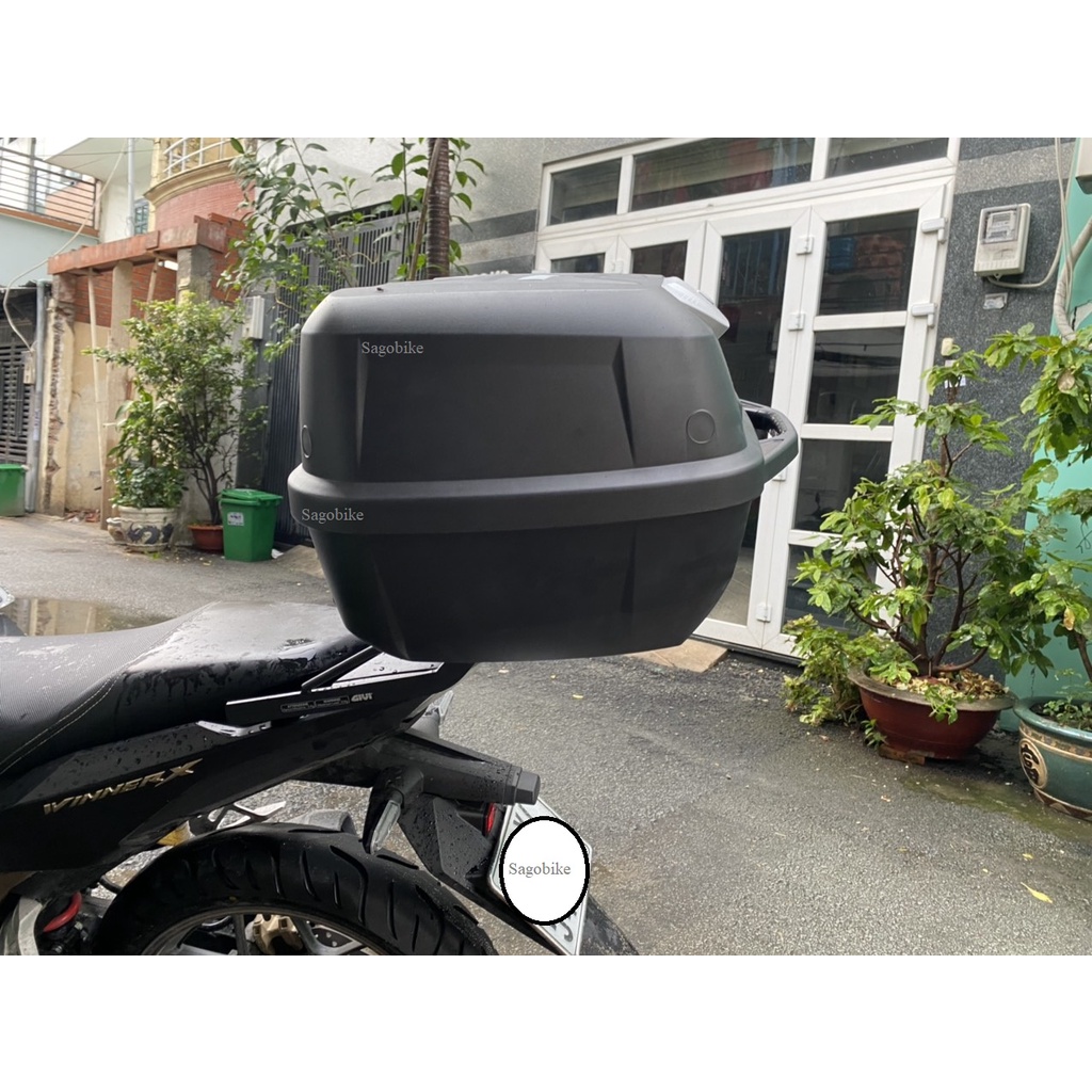 Thùng xe Winner X 2022, thùng Givi E43NTL và baba Givi lắp cho xe WinnerX V3, hàng chính hãng, bảo hành 2 năm