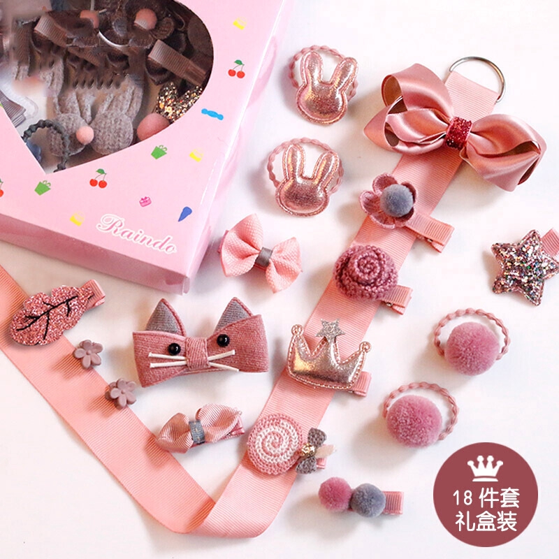 Set 18 dây buộc tóc hình vương miện dễ thương cho bé gái
