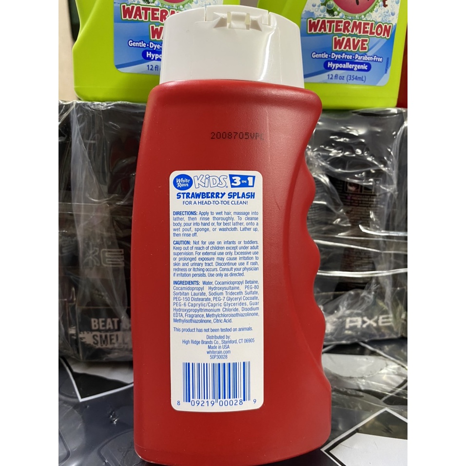 Sữa tắm gội và xả 3in1 White Rain kids 355ml dành cho bé của Mỹ